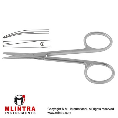 Lexer-Baby Dissecting Scissor Curved Stainless Steel, 10 cm - 4"